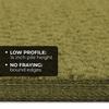 House, Home and More Set of 12 Skid-Resistant Carpet Stair Treads - Olive Green - 8 Inches X 27 Inches view 3