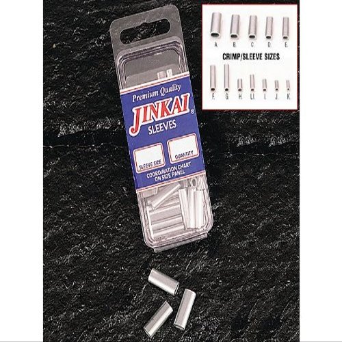 JINKAI Crimps - Crimp size: B - 700lb. test - Max line diameter: 2.65mm - 50 Pk.