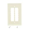 Pass & Seymour Legrand TPD6-I 1-Gang 6-Port Modular Keystone Data Jack Wall Plate, Unbreakable Nylon Faceplate, Trademaster Size, Ivory view 1