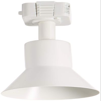 Juno Lighting R715 WH Contemporary Trac-Lites Flared Track Head, White