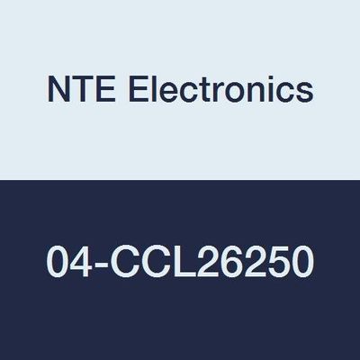 NTE Electronics 04-CCL26250 Nylon Cable Clamp, 0.622" Diameter, 0.472" Width, 0.059" Thickness, Black (Pack of 100)