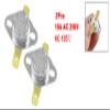uxcell 2 Pcs 135 Celsius Normal Closed Ceramic Thermostat KSD301 view 2