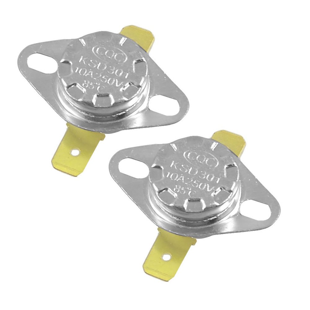uxcell 2 Pcs 85C NC Temperature Controlled Ceramic Thermostat KSD301