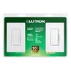 Lutron Maestro LED+ Dimmer Switch, 3-way Switch Kit for Dimmable LEDs, 150-Watt, Multi-Location, MACL-153M-RHW-WH, White view 1