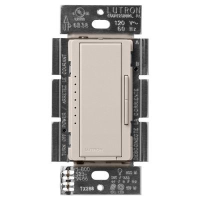 Lutron Maestro LED+ Dimmer Switch, Tap Dimmer, Single Pole/3-way