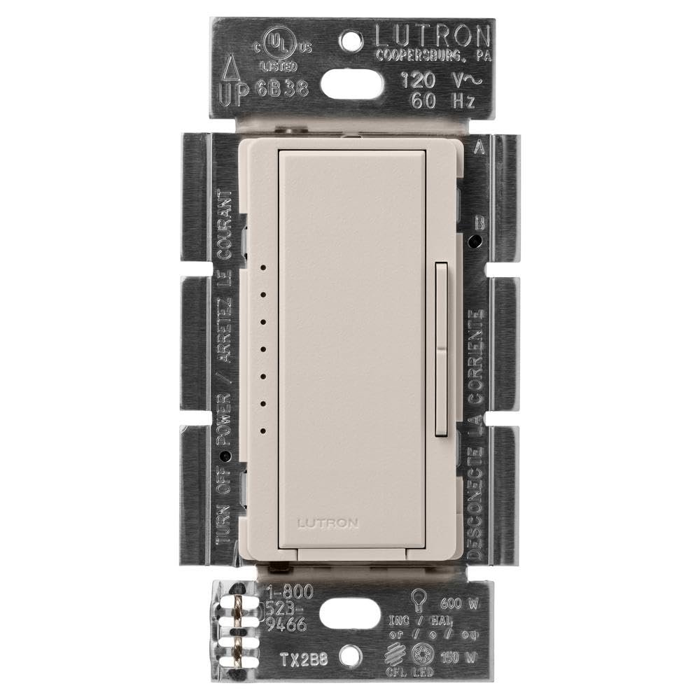 Lutron Maestro LED+ Dimmer Switch, Tap Dimmer, Single Pole/3-way