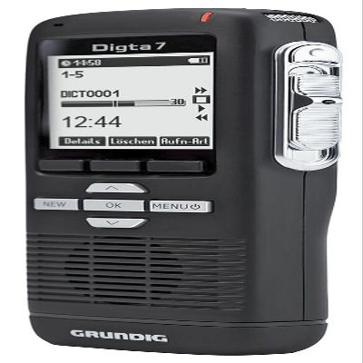 Grundig Digta 7 Starter Kit dictaphone Internal Memory & Flash Card Black