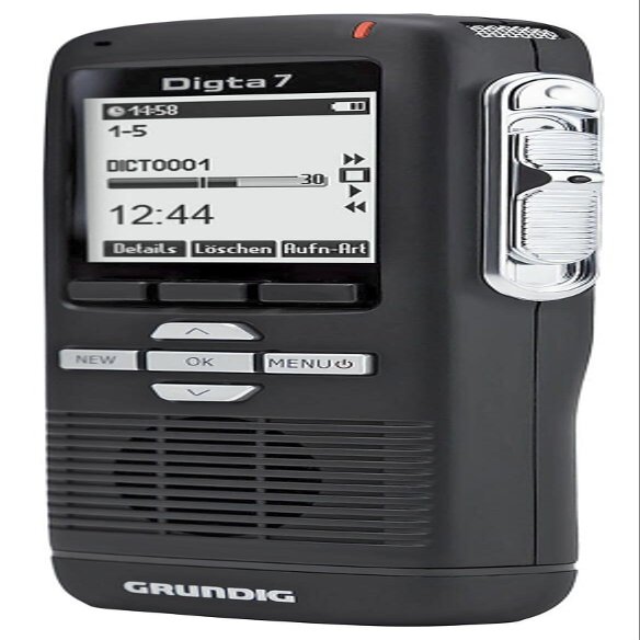 Grundig Digta 7 Starter Kit dictaphone Internal Memory & Flash Card Black