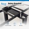 ICC Cable Runway Relay Bracket Kit 2-Post Rack | Steel, Black Powder Coat, Rack Connection view 2