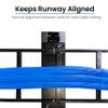 ICC Cable Runway Relay Bracket Kit 2-Post Rack | Steel, Black Powder Coat, Rack Connection view 3