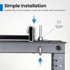 ICC Cable Runway Relay Bracket Kit 2-Post Rack | Steel, Black Powder Coat, Rack Connection view 4