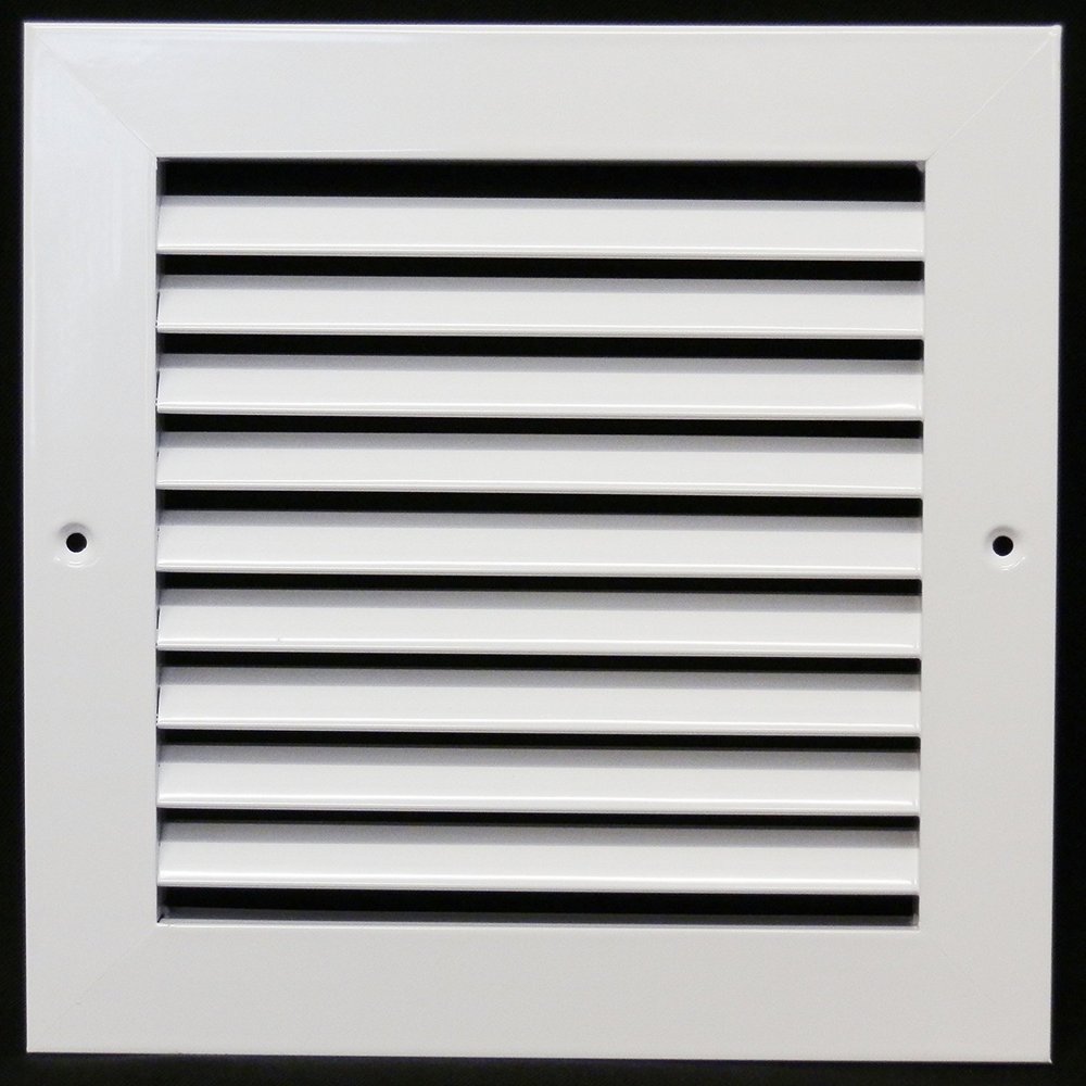 HVAC Premium 8" X 8" Aluminum Return Grille - Easy Air Flow - Linear Bar Grilles [Outer Dimensions: 9.875"w X 9.875"h]