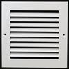 HVAC Premium 8" X 8" Aluminum Return Grille - Easy Air Flow - Linear Bar Grilles [Outer Dimensions: 9.875"w X 9.875"h] view 1