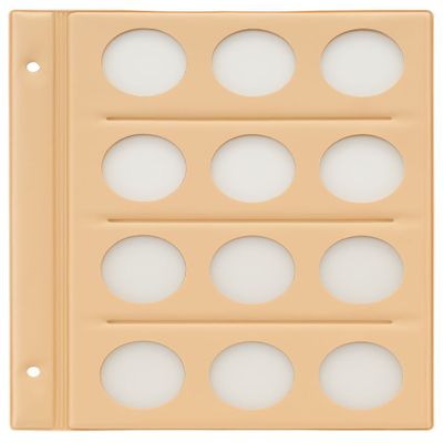 Teji C-31S5 Coin Album (Solid), Spare Mount Paper, 1.6 inch (40 mm) Holes, 3 Rows, 4 Tiers