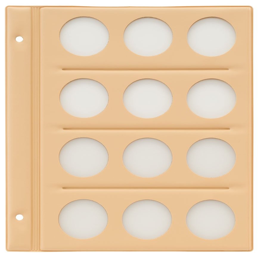 Teji C-31S5 Coin Album (Solid), Spare Mount Paper, 1.6 inch (40 mm) Holes, 3 Rows, 4 Tiers