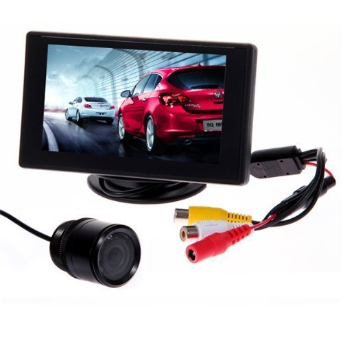 BW 4.3" TFT LCD Rear View Monitor and Night Vision Car Reverse Backup Camera+Night Reversing Camera 135 CMOS