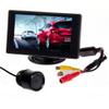 BW 4.3" TFT LCD Rear View Monitor and Night Vision Car Reverse Backup Camera+Night Reversing Camera 135 CMOS view 1