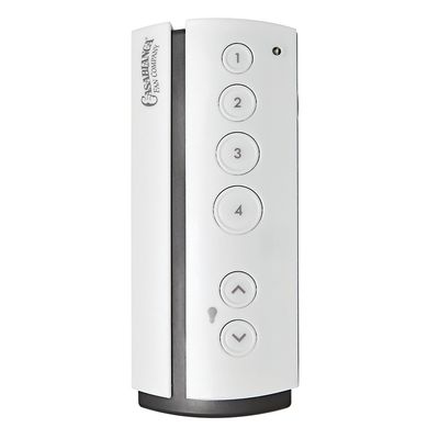Casablanca Universal Handheld Remote Control & Receiver Kit for Light & Speed - Ceiling Fan Remote Replacement, Full Range Light Dimmer, Works with Casablanca & Hunter Fans, Wireless - 99019, White