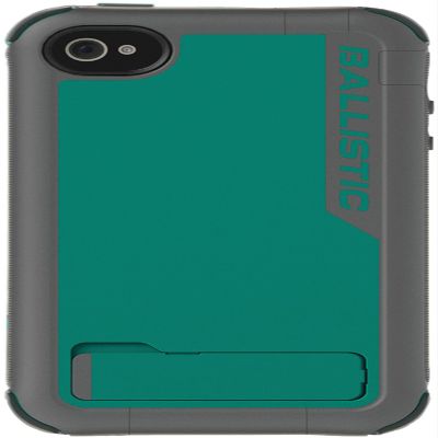 Ballistic EV0890-M125 Every1 Case for iPhone 4/4S - 1 Pack - Retail Packaging - Gray/Green