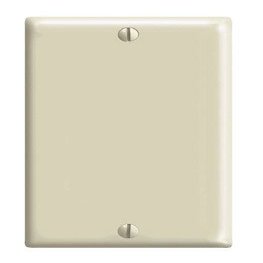 Leviton 1 gang Ivory Nylon Blank Wall Plate Cover 1 pk Pack of 25