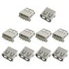 uxcell 10Pcs USB Solder Connector Type A Female Socket Adapter 4 Pin Plug Soldering Jack Connector view 1