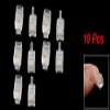 uxcell 10 Pcs RJ09 Connector, 4P4C RJ09 Modular Telephone Plugs Jack for Phone Line Cord, Standard Phone Jack Adapter Connectors Crimp End Crimper for Landline, Plastic Clear view 2