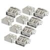 uxcell 10 Pcs USB Type A Female Side Solder Soldering Standard Port Jacks view 1