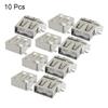 uxcell 10 Pcs USB Type A Female Side Solder Soldering Standard Port Jacks view 2