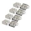 uxcell 10 Pcs USB Type A Female Side Solder Soldering Standard Port Jacks view 3