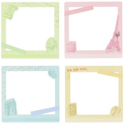 Nakabayashi Co, Ltd. Album Template 4 Disc Photo Frame Card Travel PFC-302-4