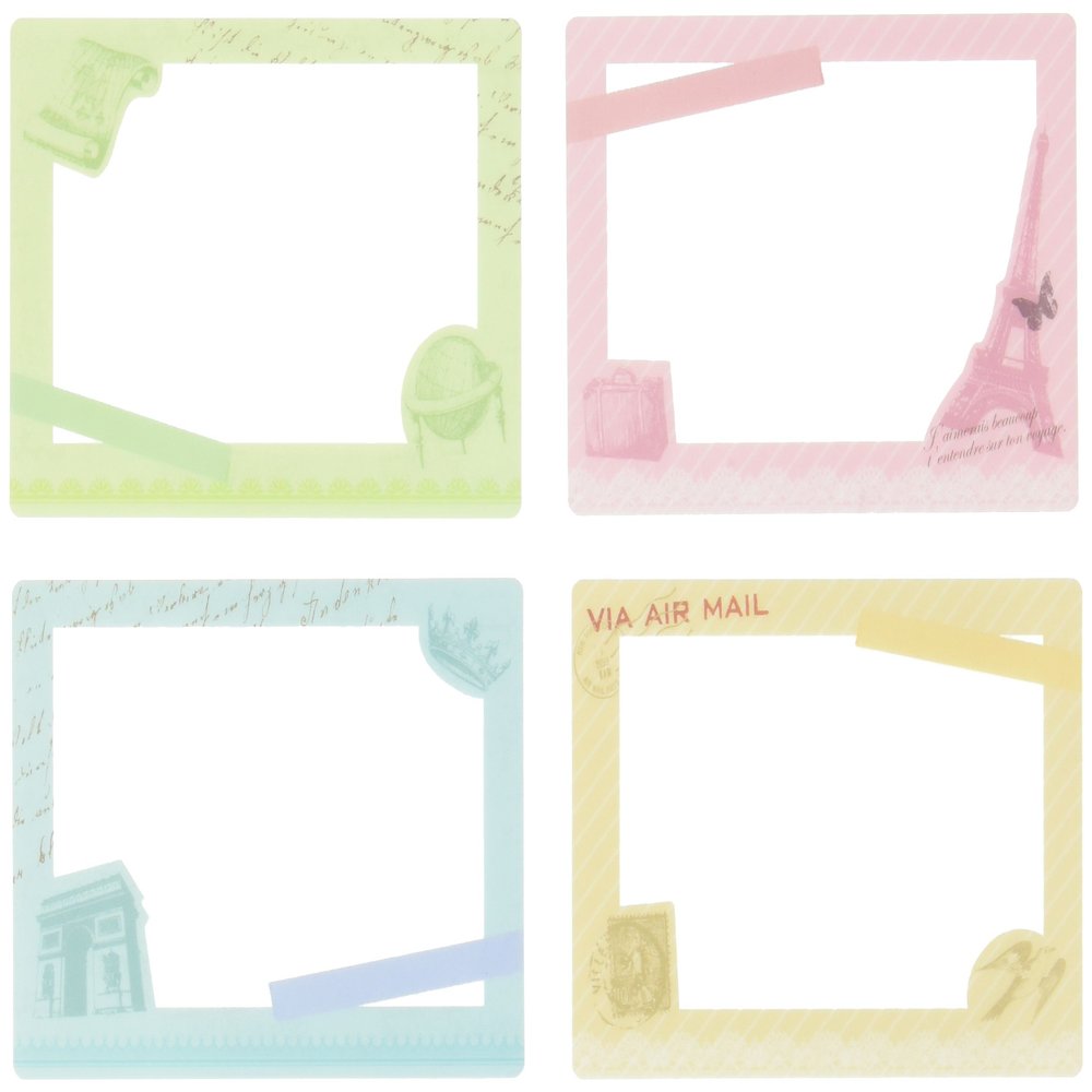 Nakabayashi Co, Ltd. Album Template 4 Disc Photo Frame Card Travel PFC-302-4