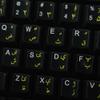 4Keyboard Pashto Keyboard Labels for Win 7 with Yellow Lettering ON Transparent Background for Desktop, Laptop and Notebook view 1