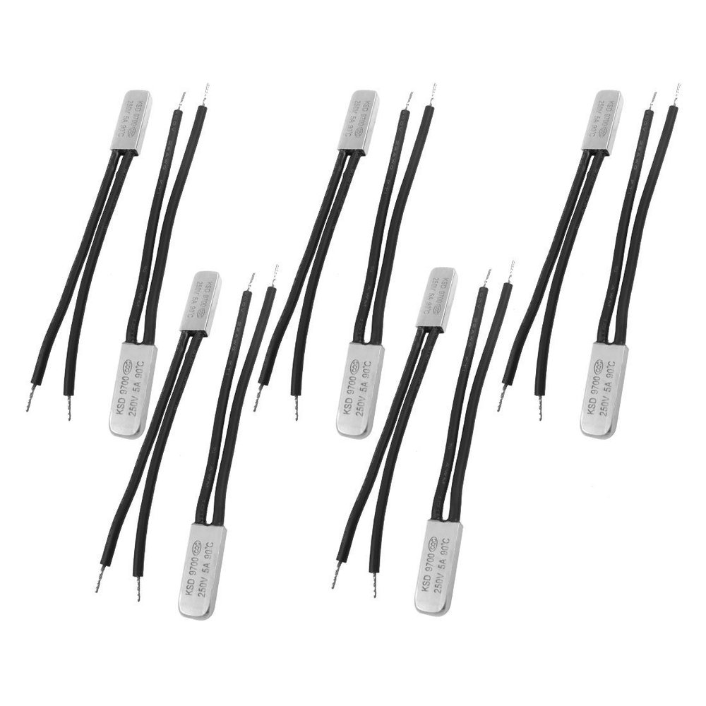 uxcell 10 Pcs Bimetal Temperature Control Switch Thermostat 90C N.C KSD9700