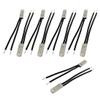 uxcell 10 Pcs Bimetal Temperature Control Switch Thermostat 55C N.C KSD9700 view 1