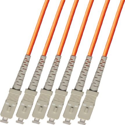 100M Multimode 6 Strand Fiber Optic Cable (62.5/125) - SC to SC
