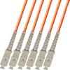 100M Multimode 6 Strand Fiber Optic Cable (62.5/125) - SC to SC view 1
