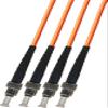 150ft Multimode 4 Strand Fiber Optic Cable 62.5/125 - ST to ST view 1