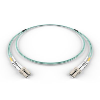 FCD - 9M OM3 LC LC Fiber Optic Cable | 10Gb Duplex 50/125 LC to LC Multimode Jumper 9 Meter (29.52ft) | 1g 10g 40g lc-lc dplx mmf 10gbase sfp+ Aqua ofnr lommf