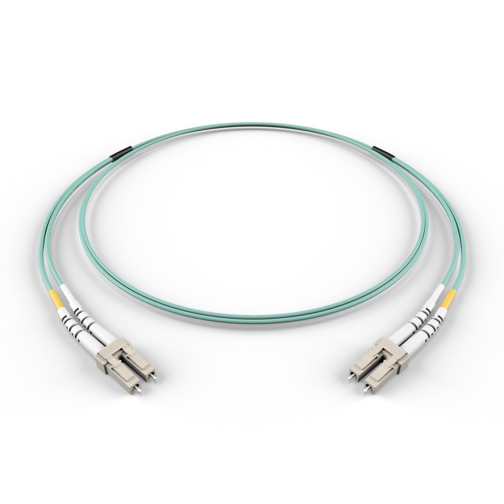 FCD - 9M OM3 LC LC Fiber Optic Cable | 10Gb Duplex 50/125 LC to LC Multimode Jumper 9 Meter (29.52ft) | 1g 10g 40g lc-lc dplx mmf 10gbase sfp+ Aqua ofnr lommf
