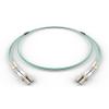 FCD - 9M OM3 LC LC Fiber Optic Cable | 10Gb Duplex 50/125 LC to LC Multimode Jumper 9 Meter (29.52ft) | 1g 10g 40g lc-lc dplx mmf 10gbase sfp+ Aqua ofnr lommf view 1