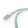 FCD - 9M OM3 LC LC Fiber Optic Cable | 10Gb Duplex 50/125 LC to LC Multimode Jumper 9 Meter (29.52ft) | 1g 10g 40g lc-lc dplx mmf 10gbase sfp+ Aqua ofnr lommf view 2