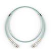 FCD - 9M OM3 LC LC Fiber Optic Cable | 10Gb Duplex 50/125 LC to LC Multimode Jumper 9 Meter (29.52ft) | 1g 10g 40g lc-lc dplx mmf 10gbase sfp+ Aqua ofnr lommf view 3