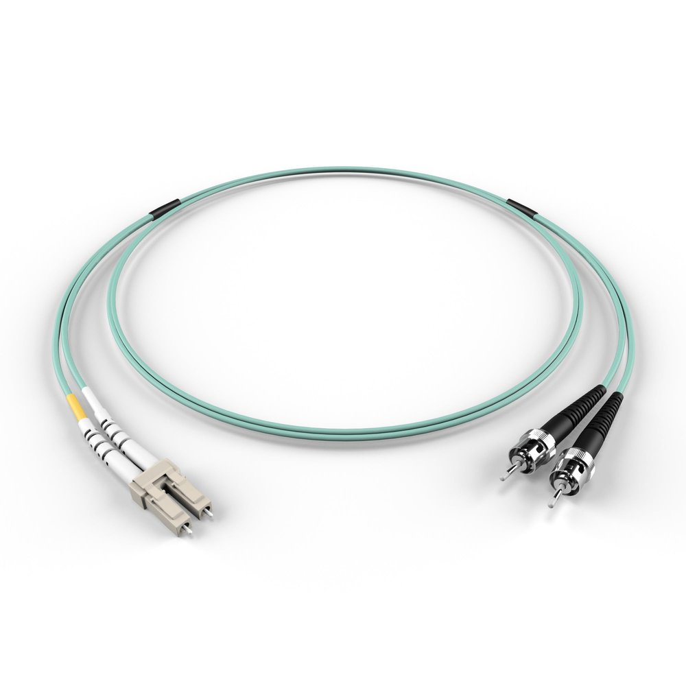 FCD LC-ST OM3 Fiber Patch Cable - 10Gb Duplex 50/125m Multimode Corning Glass | 6M (19.69ft) | Bulk Networking, Data Centers, Telecom, Enterprise Applications | Lengths: 0.5M-300M