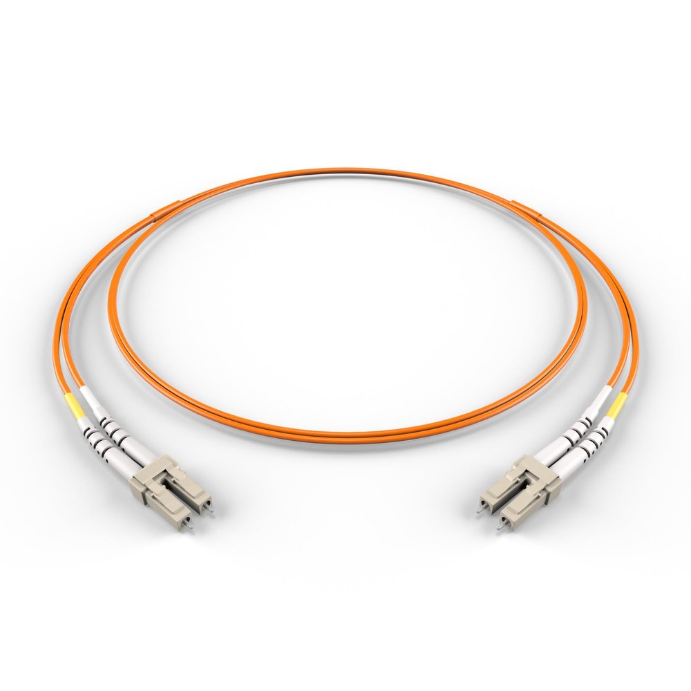 FCD LC-LC OM1 Fiber Patch Cable - 10Gb Duplex 50/125m Multimode Corning Glass | 9M (29.53ft) | Bulk Networking, Data Centers, Telecom, Enterprise Applications | Length Options: 0.5M-300M