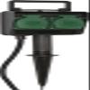 Brennenstuhl Garden Socket, External Socket, 2-fold with Ground Spike, Weather-Resistant Plastic (Waterproof housing - 1.4 m Cable), Colour: Black., Black, 1154430, 230 voltsV view 1