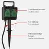 Brennenstuhl Garden Socket, External Socket, 2-fold with Ground Spike, Weather-Resistant Plastic (Waterproof housing - 1.4 m Cable), Colour: Black., Black, 1154430, 230 voltsV view 3