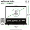 Elite Screens ezCinema 150" 16:9 Pull-Up Projector Screen, 8K/4K UHD Ready, Manual Portable MaxWhite B, Home Theater & Office, Manual, F150NWH view 4