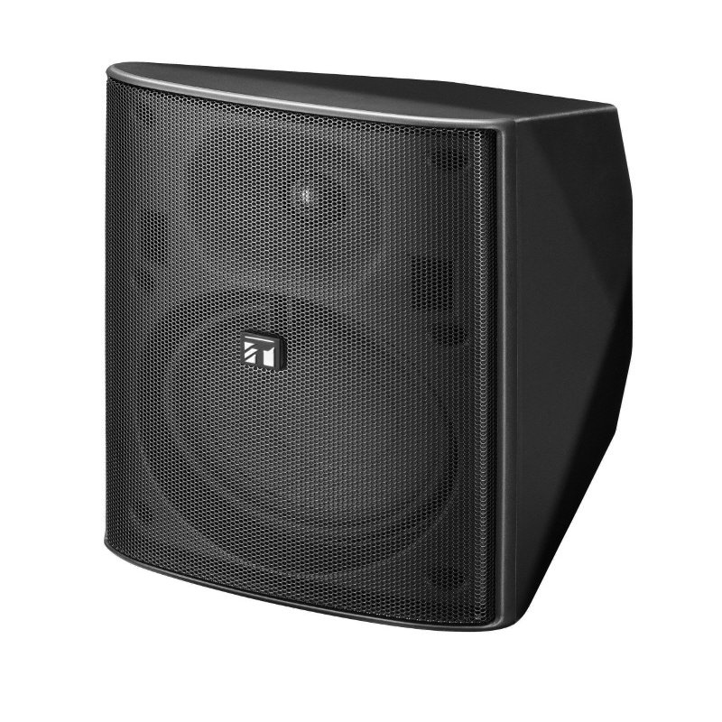Toa F-1300BTWP Weather-Resistant Surface Wide-Dispersion Two-Way Speaker System, Black, 30W Rated Power, 110 Horizontal x 100 Vertical Wide Directivity High-Frequency Horn