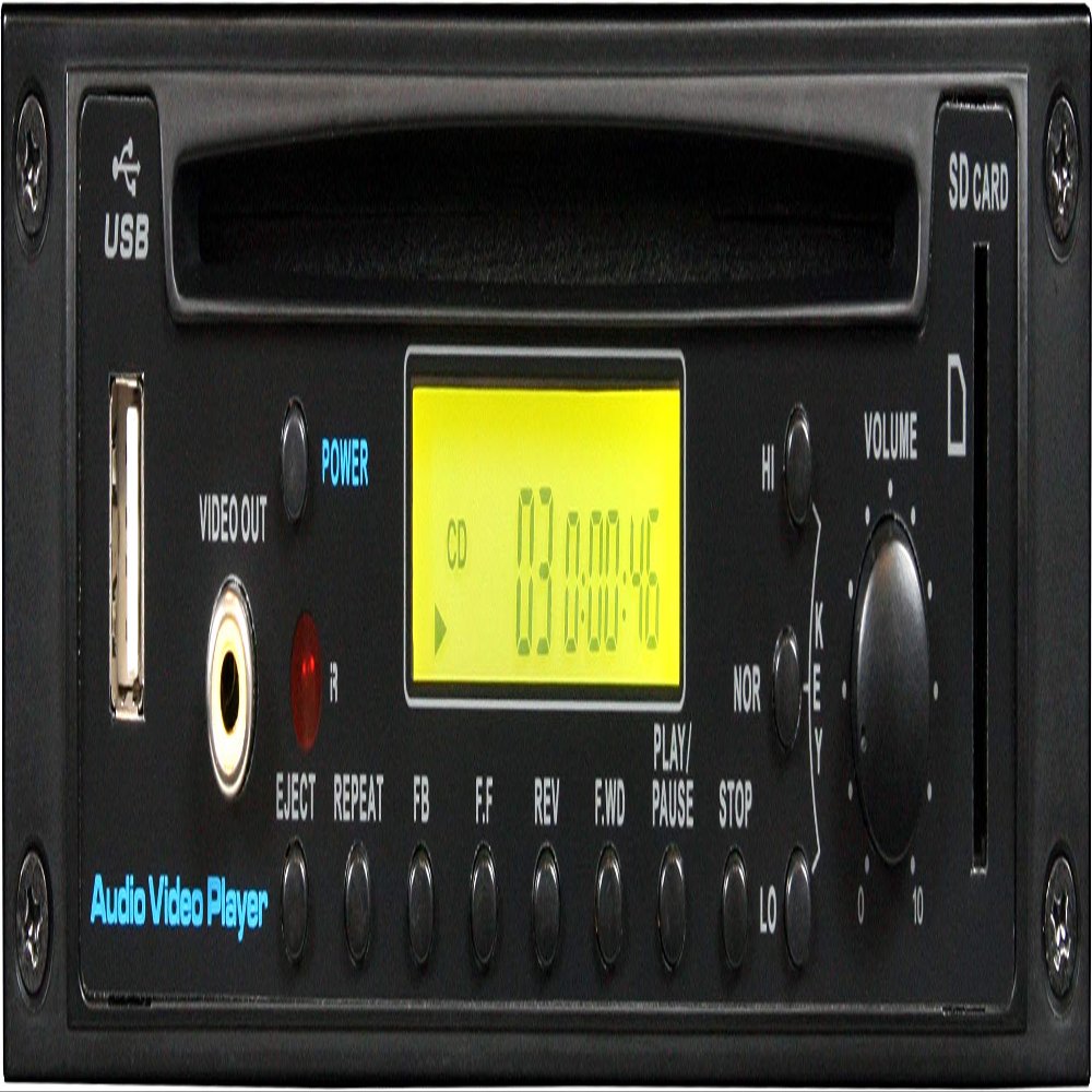 Galaxy Audio CD/DVD/MP3/SD/USB Player with Remote and Video Out for RM2 Chassis, Option J