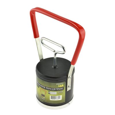 SE Magnetic Separator Pick-Up Tool with Quick Release, Outdoor Gold Panning Portable Magnetic Pickup Tool, Rubber Handle, Magnetic Capacity 16-lb
